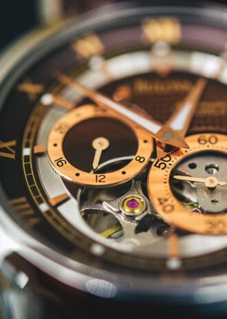 Mechanical watch up close