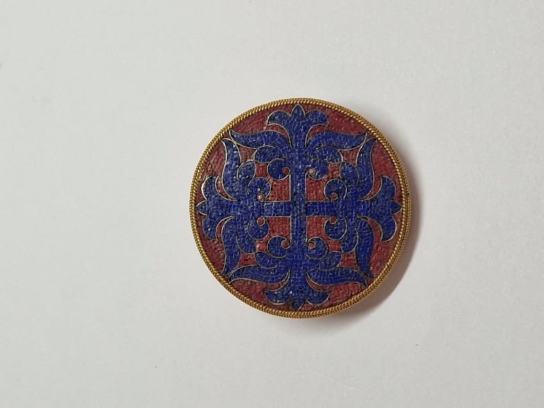 Castellani Micromosaic Brooch