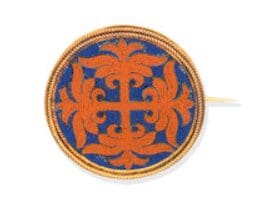 Castellani Micromosaic Brooch