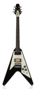 Sotheby’s London, Popular Culture, August/September 2024, Lot 45, Oasis/Johnny Marr: A Gibson Flying V Electric Guitar Formerly Owned By Johnny Marr, Used By Noel Gallagher, £36,000