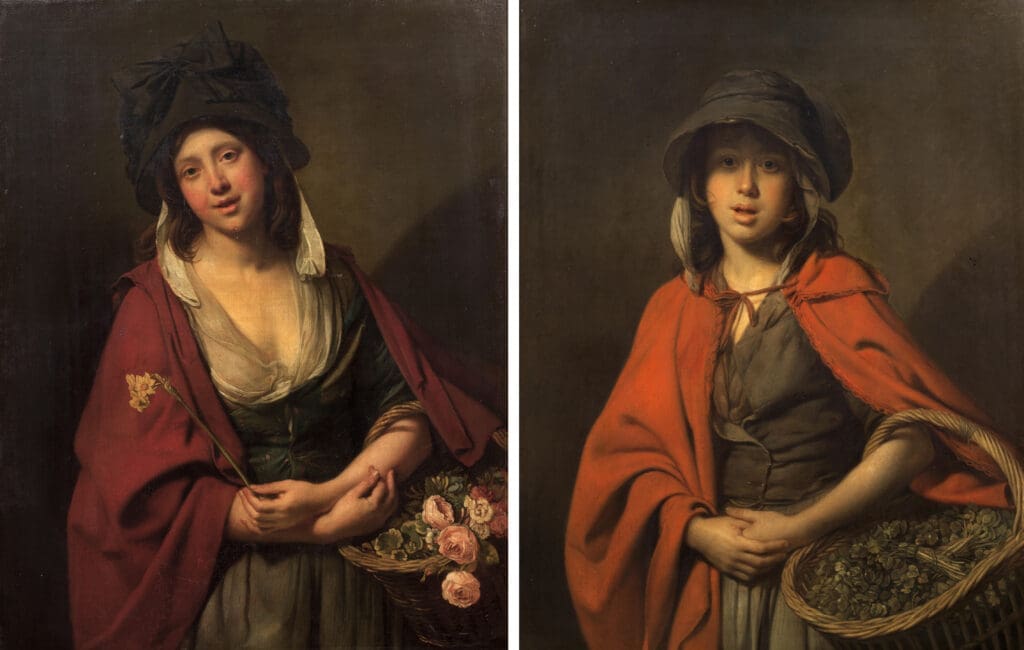 Johann Zoffany The Watercress Seller and The Flowergirl
