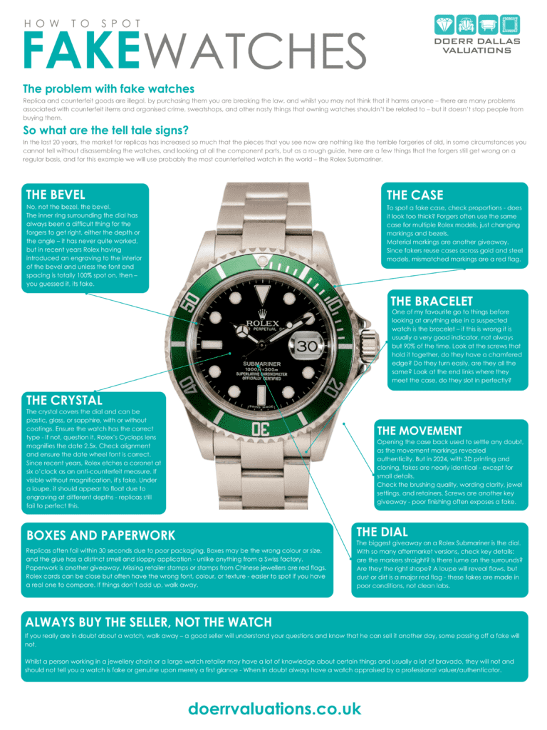 Fake Watches Infographic