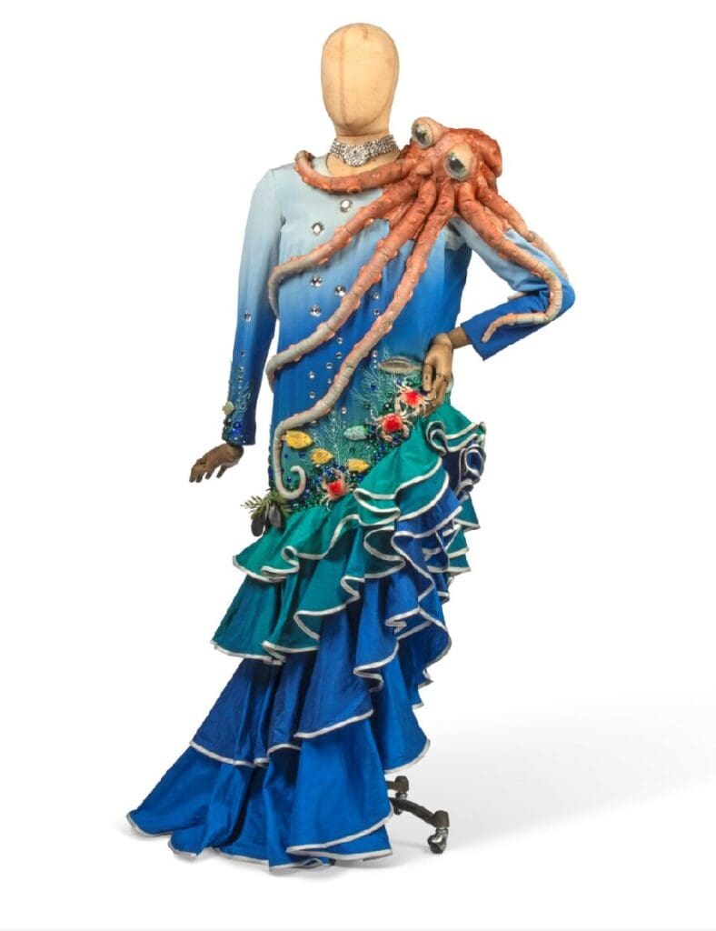 Lot 228 under the sea dress , Sold £13,860 estimated at £1500-2500