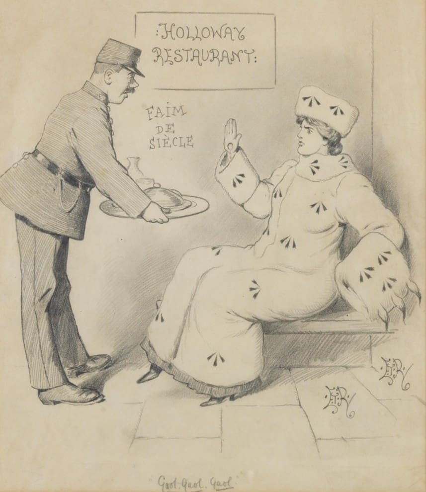 Lot 63 ‘Panko’ original drawing by E.T Reed, c1909. Sold for £3,840, insurance value £6,000.