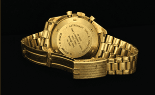 The back of the watch showing the inscription. Credit: RR Auctions.