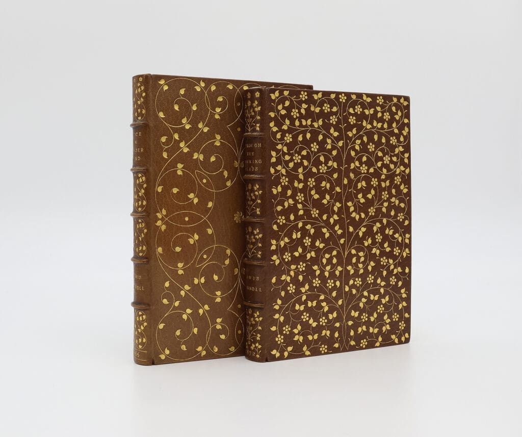 Lucius Books features a luxurious binding of Alice’s Adventures in Wonderland and Through the Looking-Glass for £20,000.