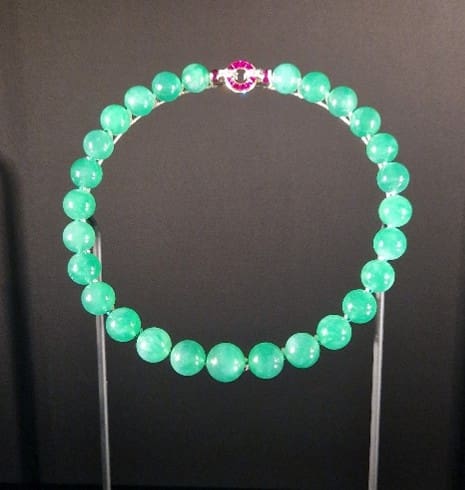 The Hutton-Mdivani jadeite necklace