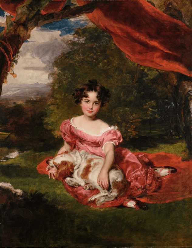 Sir Thomas Lawrence PRA Portrait of Miss Julia Beatrice Peel. Saunders Collection Old Master Sale.