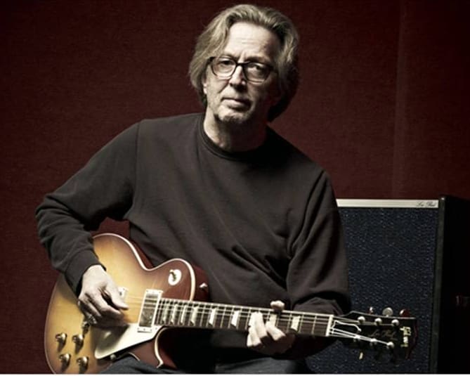 Eric Clapton with his 1960 Les Paul