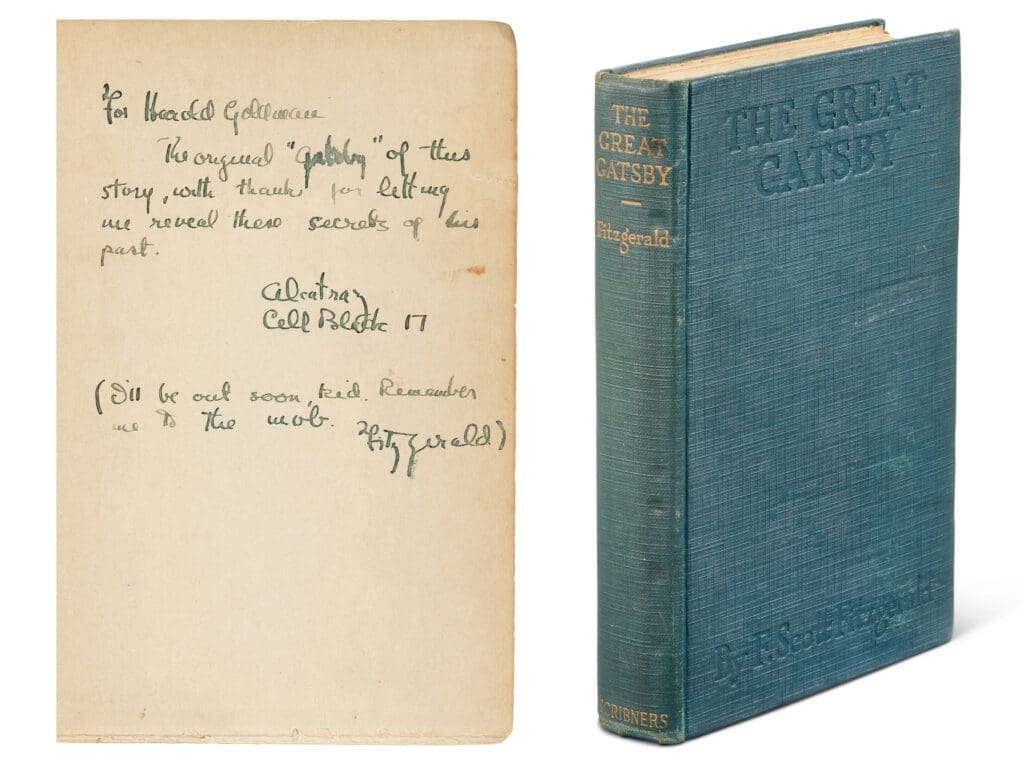 This copy of The Great Gatsby was sold at auction in September 2023 for £226,800.