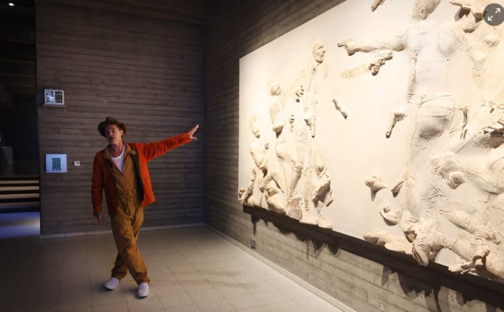 Brad Pitt - Aiming At You I Saw Me But It Was Too Late This Time at the Sara Hildén Art Museum in Finland