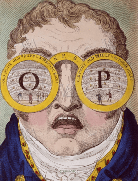 George Cruikshank’s ‘The OP Spectacles’