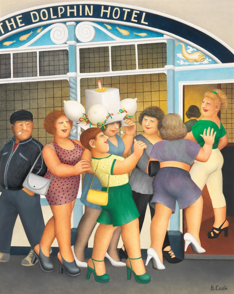 ‘Hen Night’. Sold at auction in 2024 for £25,000. Insurance value would be £45,000.