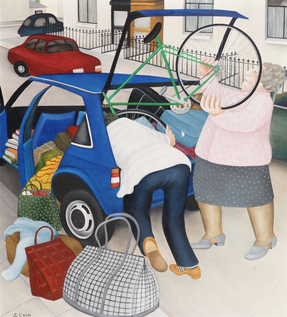 ‘Packing the car’. Sold at auction in 2004 for £18,000. Insurance value would be £40,000.