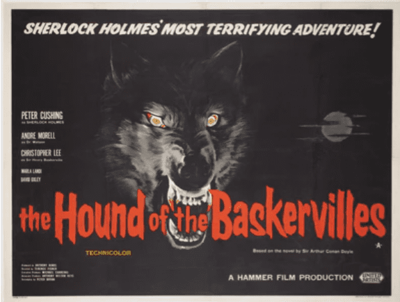 The Hound of the Baskervilles (1959), British quad poster – Insurance £7,500