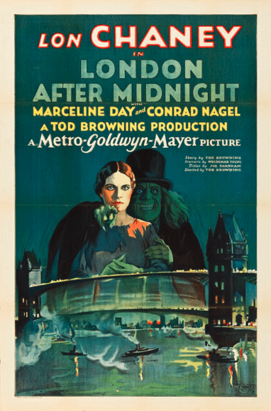 London After Midnight Vintage Movie Poster