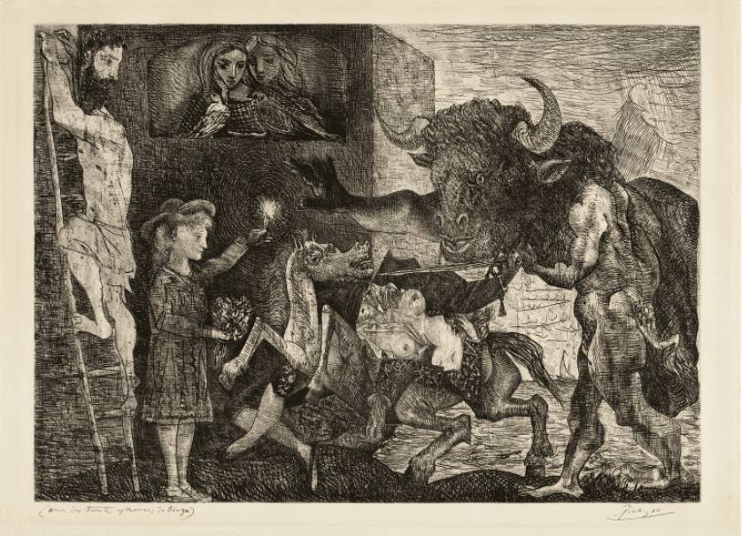 Pablo Picasso La Minotauromachie. Estimate $1.2-1.8 million Sold $2,063,000.