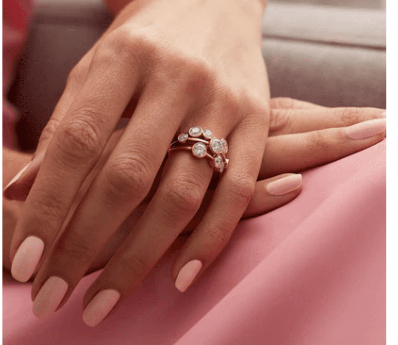 Boodles Raindance diamond ring in 18ct yellow gold