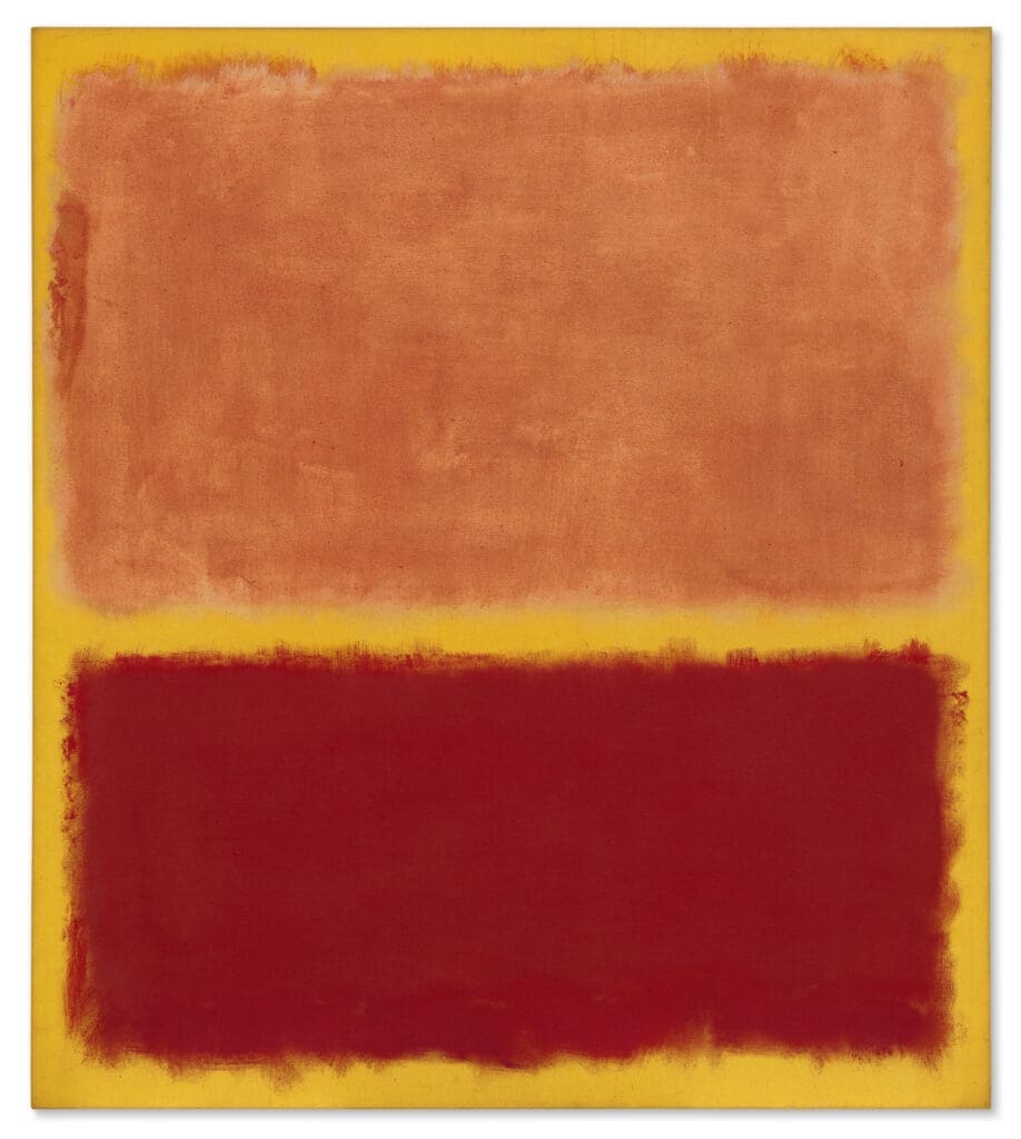 Mark Rothko — No. 31 (Yellow Stripe) (1958) — $62.1 million (£44.8 million) A powerful example of Rothko’s signature Colour Field painting.