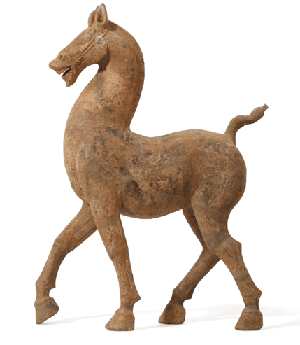 A Han horse sold at Bonhams in 2022 for £35,512.50