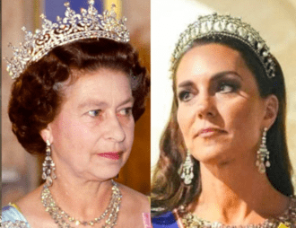 Queen Elizabeth II and the Princess of Wales