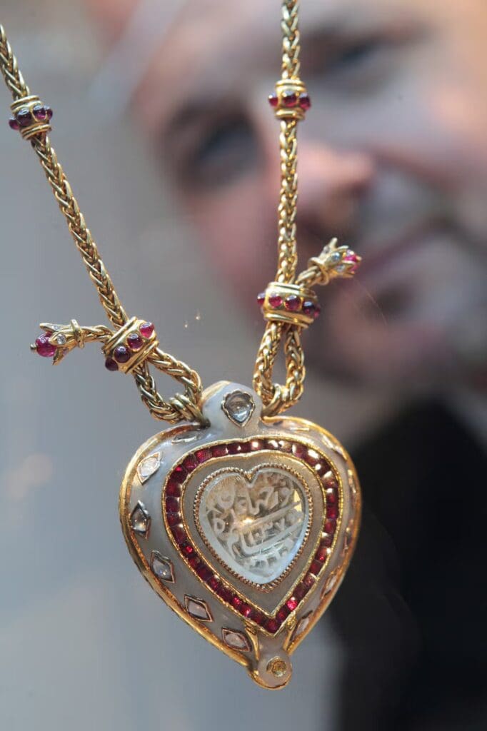 The Taj Mahal Diamond Necklace by Cartier, sold in 2011 for $8 million.