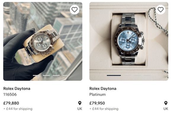 Two 2017 examples in the UK with complete sets, listed on average at £79,915.
