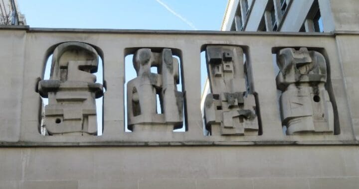Modern British Sculptures - Henruy Moore Sculpture at Hermes, Bond Street, London