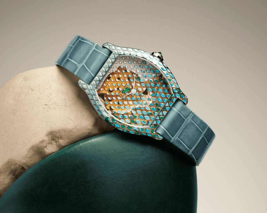 Cartier Tortue Panthère Métiers d’Art watch