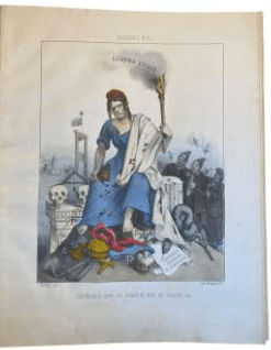 A first edition of the scarce album “Patrioty, Album politique et allégorique de 1850” (Harrison-Hiett Rare Books - £1150).