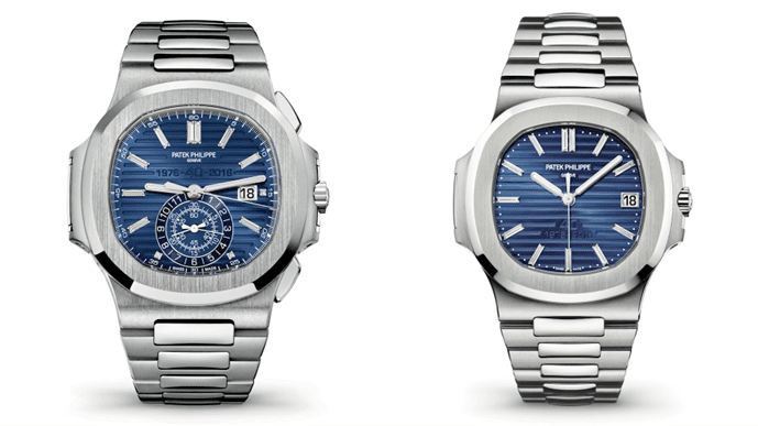 The 40th Anniversary Limited Editions (1300/700 pieces) refs. 5976/1G-001 and 5711/1P-001
